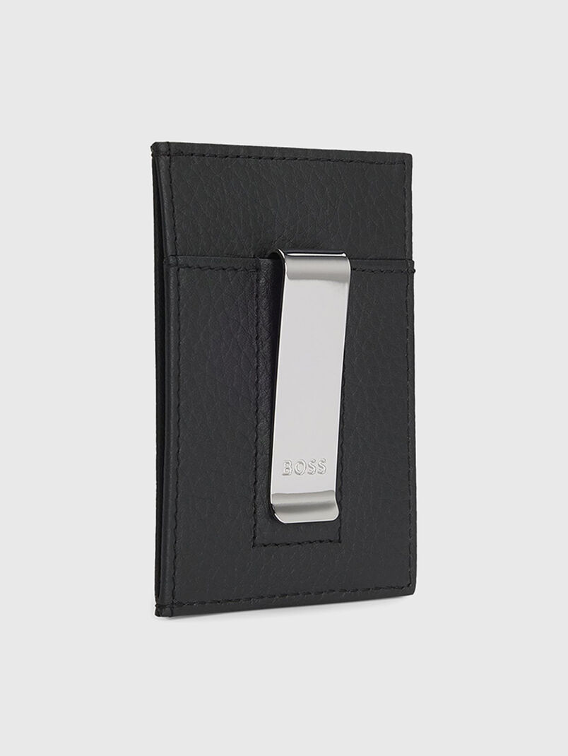 Leather cardholder with logo - 3