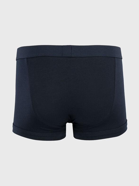 Cotton boxer shorts with contrasting logo - 2