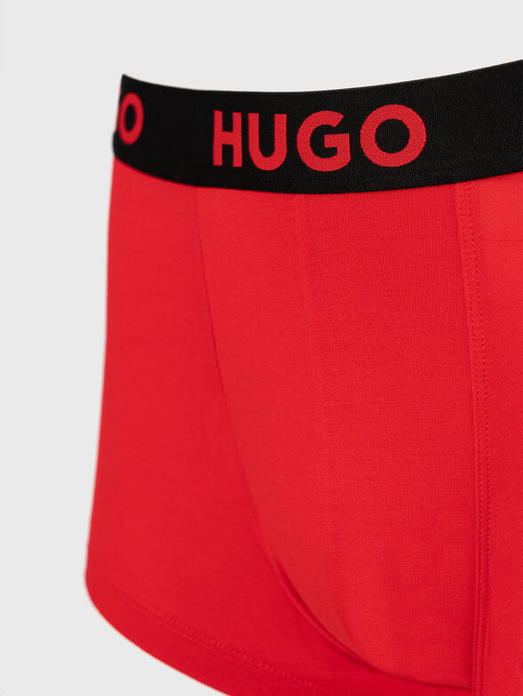 Set of three pairs of trunks with logo accent - 6