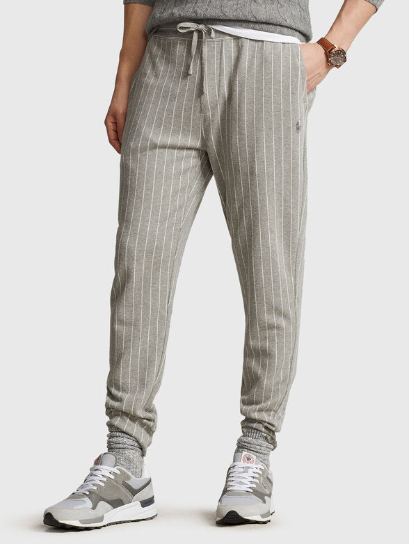 Striped cotton pants - 1