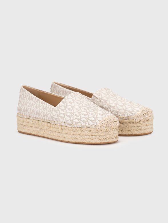 LYNN espadrilles with monogram logo print - 1