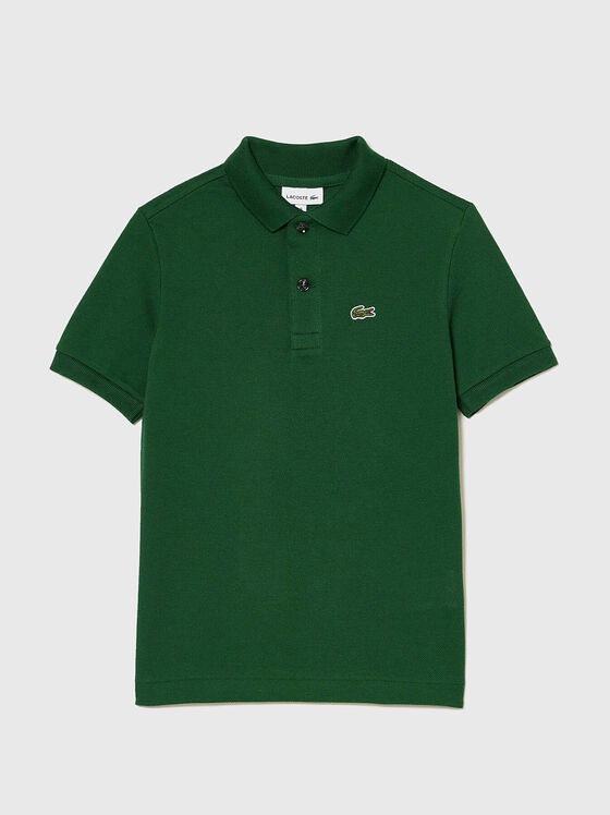 Cotton polo shirt with logo  - 1