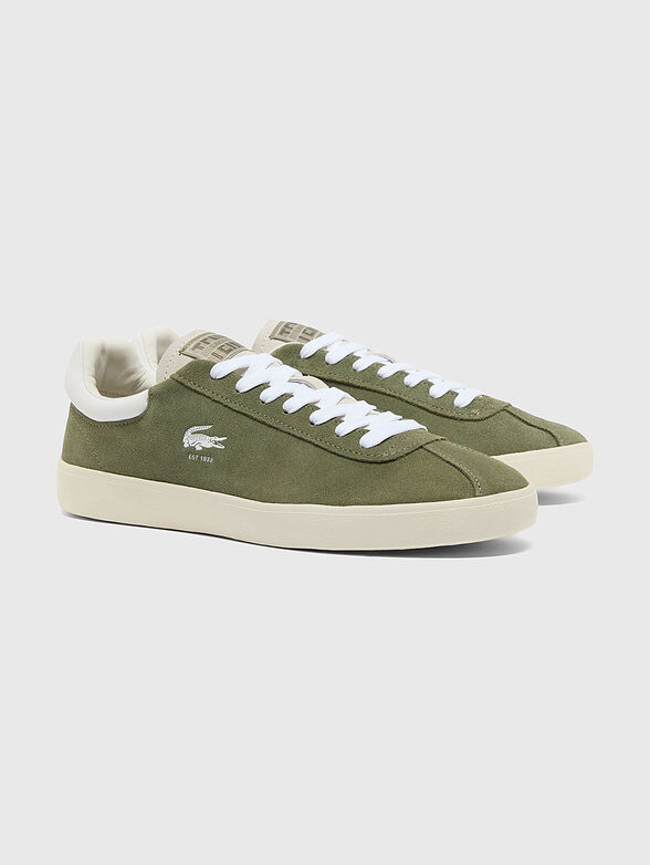 Suede sports shoes with logo - 2