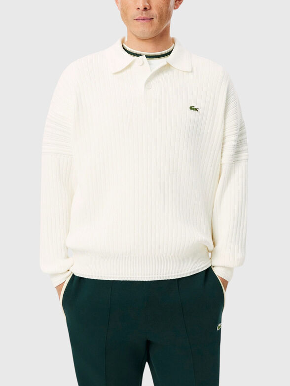 Long-sleeved cotton sweater - 1