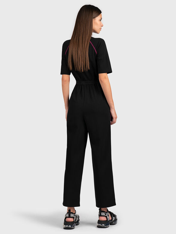 Black jumpsuit with branded waist - 2