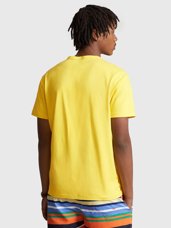 T-shirt in yellow with embroidered logo - 3