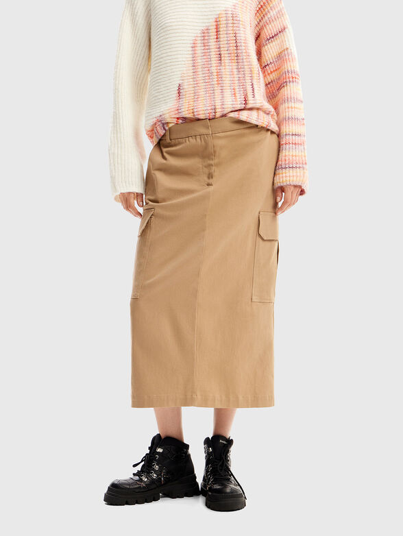 Cargo midi skirt - 0