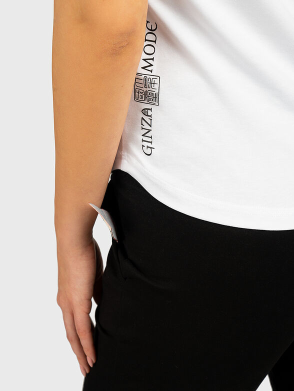 GMTSL057 T-shirt with contrasting print  - 5