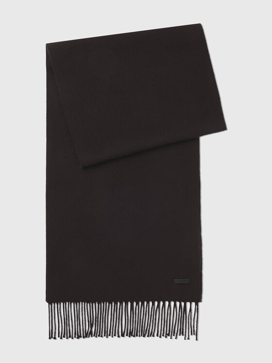 NASTER wool scarf with fringes - 1
