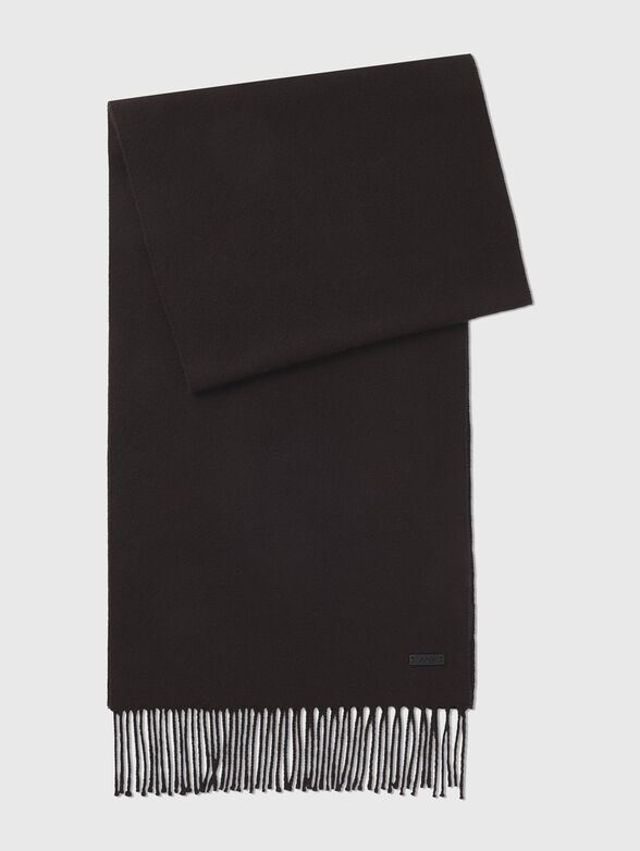 NASTER wool scarf with fringes - 1