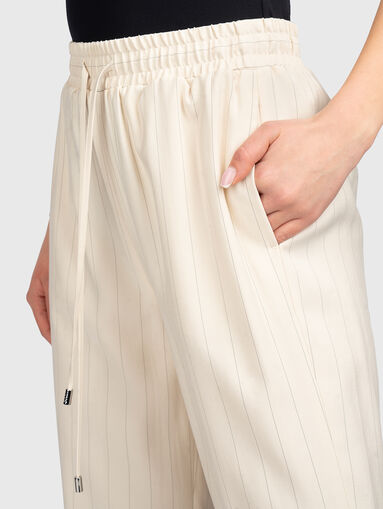 Striped pants in viscose blend - 4