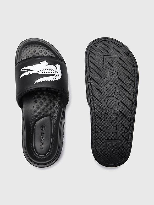 CROCO DUALISTE black beach slippers - 6