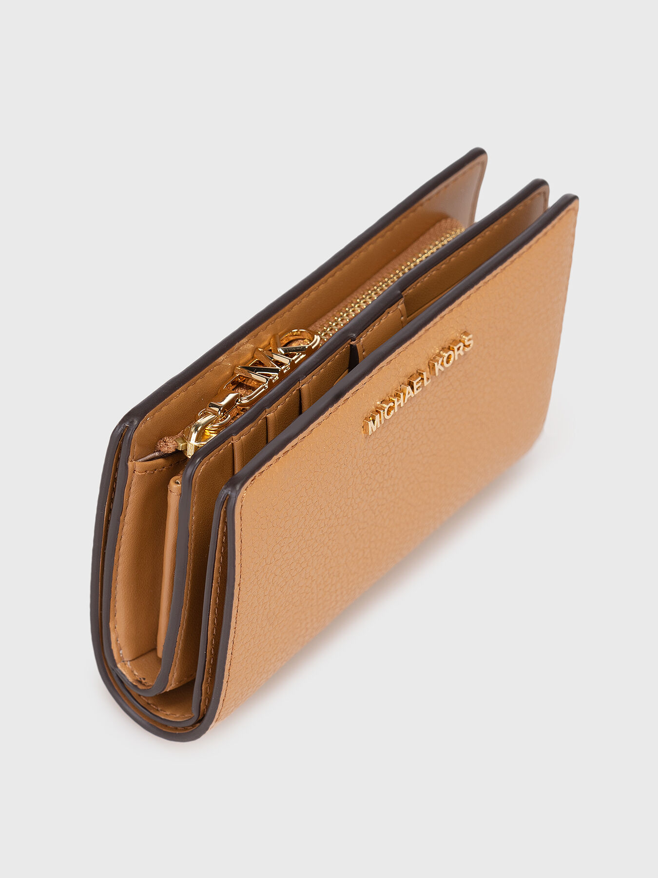 Black leather wallet brand MICHAEL KORS Globalbrandsstore en