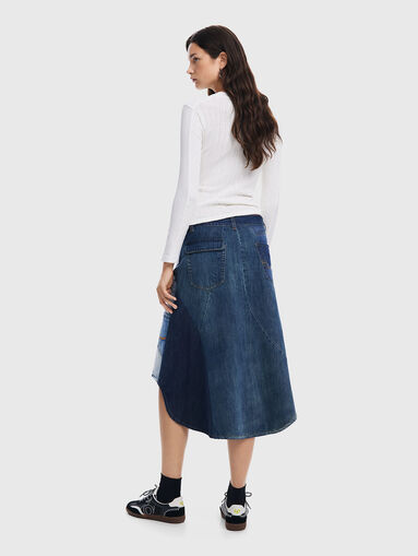 Cotton sweater with oval neckline - 3