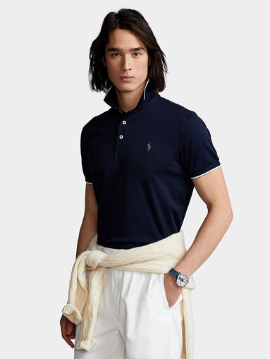 Polo shirt with contrasting stripes  - 5