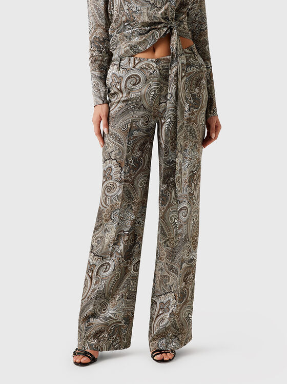 LOREDANA trousers with accent print - 1