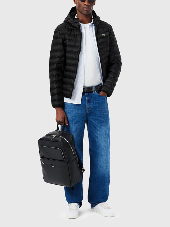 Quilted jacket with hood - 2