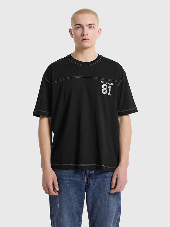 Памучна тениска с лого - 1