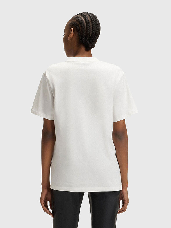 Black T-shirt with logo print - 3