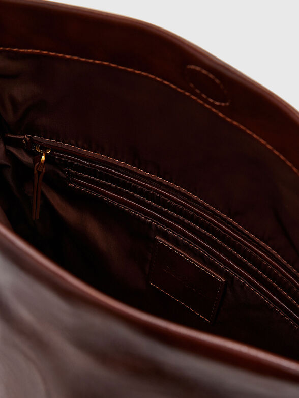 Bag with eyelets and floral motif - 6