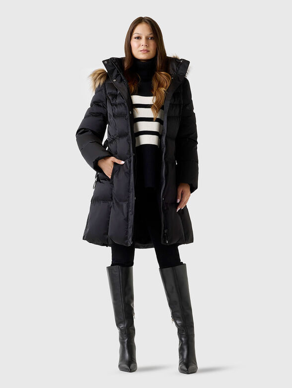 Real down puffer hooded jacket - 2