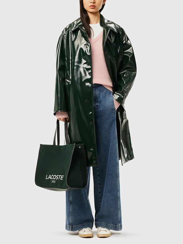 Wool sweater with V-neck - 2