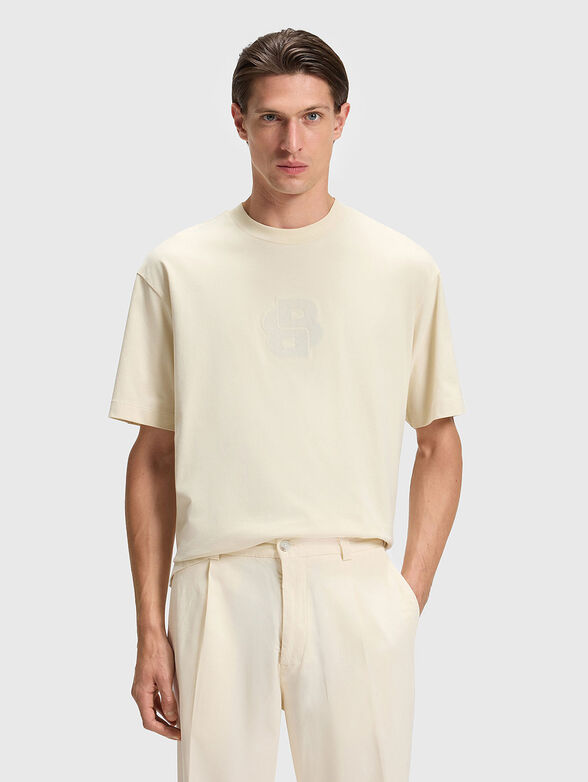 Cotton T-shirt with logo accent - 1