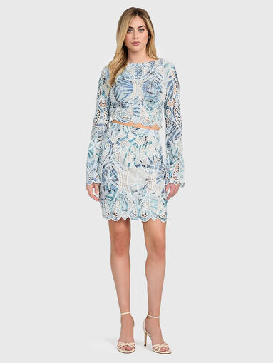 ANASTASIA embroidered mini skirt - 4