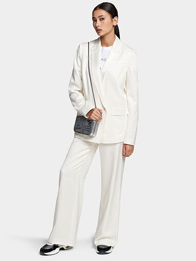 Black pants with logo print - 3