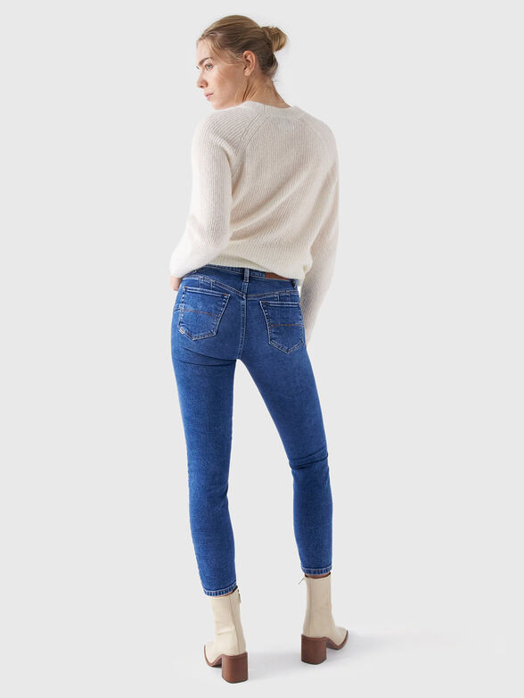DESTINY cropped slim jeans with buttons - 2