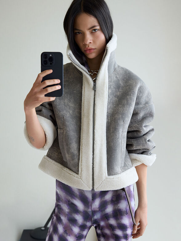 Faux leather jacket - 1