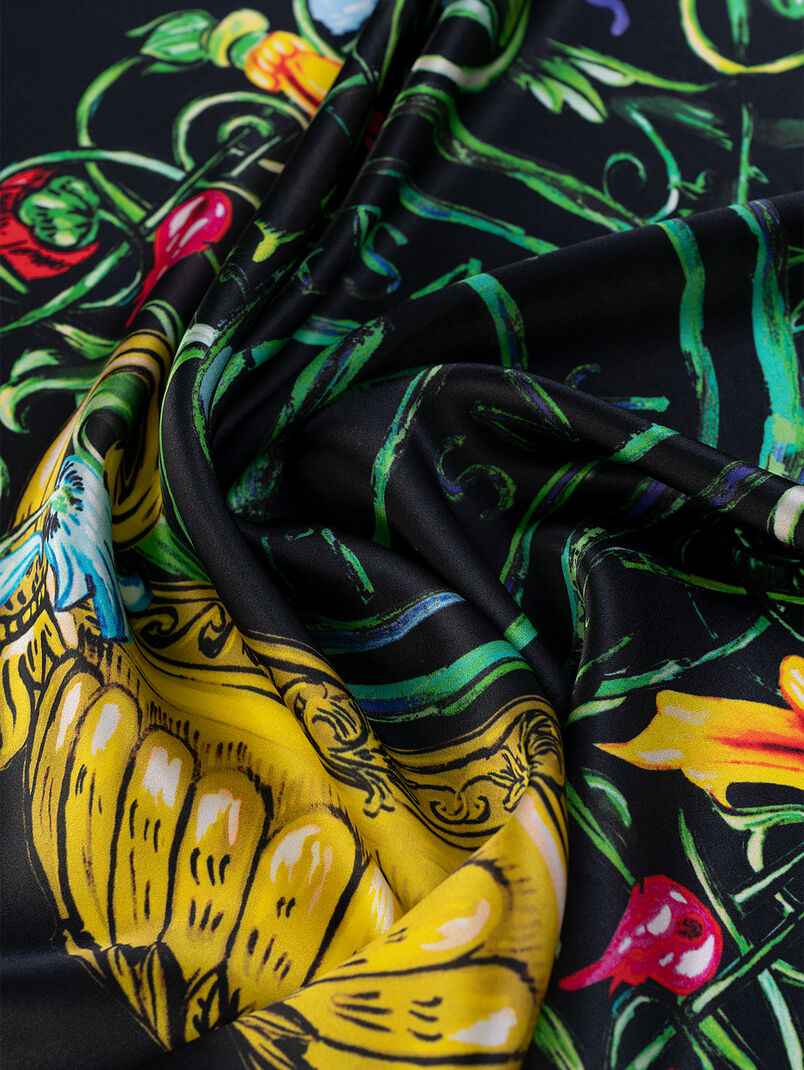 Silk scarf with gold accents - 3