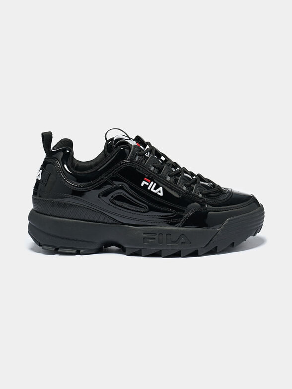 DISRUPTOR P Patent look black sneakers - 1