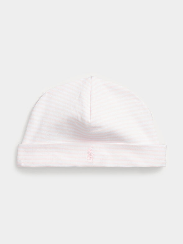 Cotton hat with logo embroidery - 1