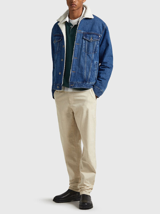 Дънково яке с лого патч - 2