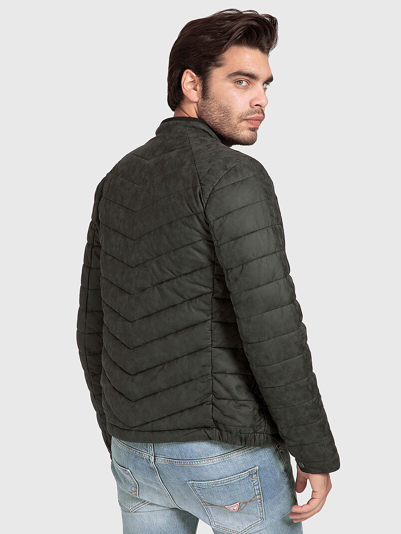 Black faux leather jacket - 3