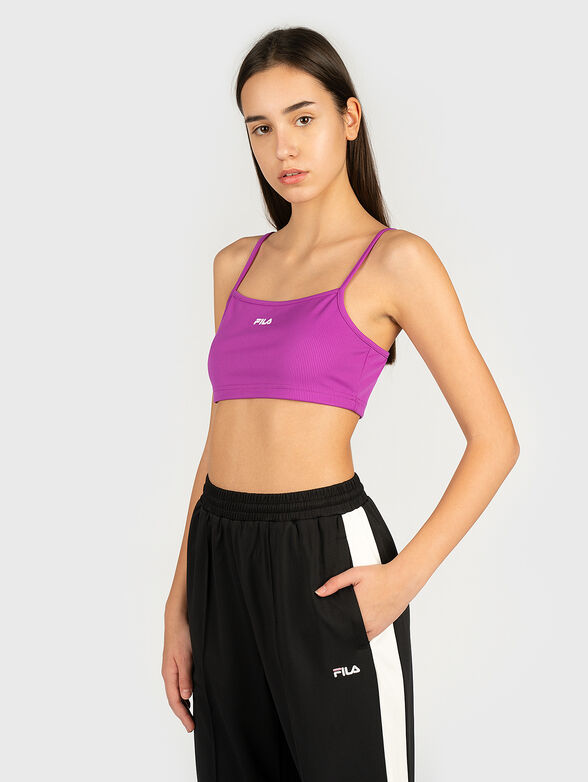 ALIKA black top with logo print - 1