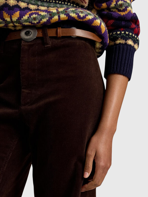 Velvet textured pants - 3