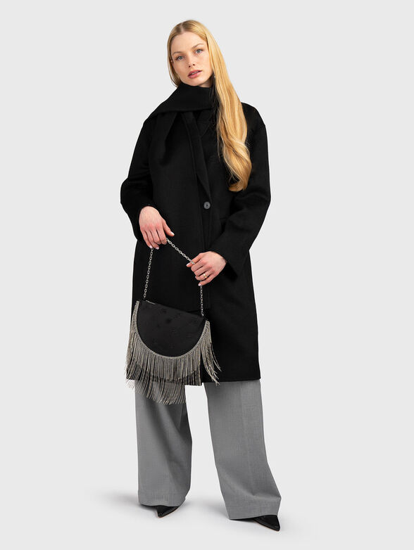 Wool blend coat with double-breasted fastening - 2