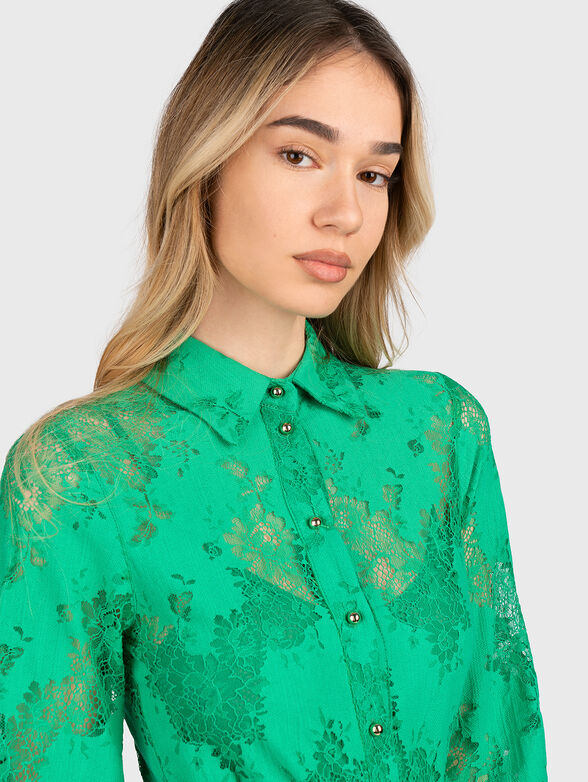 Black dress with lace accents - 3