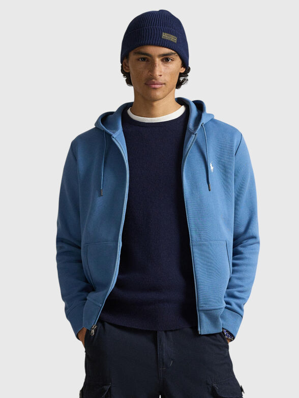Hooded sweatshirt with zip - 1