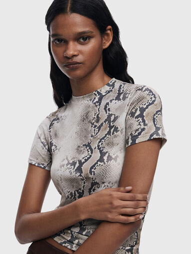 T-shirt with animal print - 5