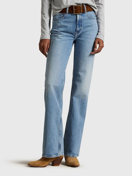 Straight jeans with logo - 1