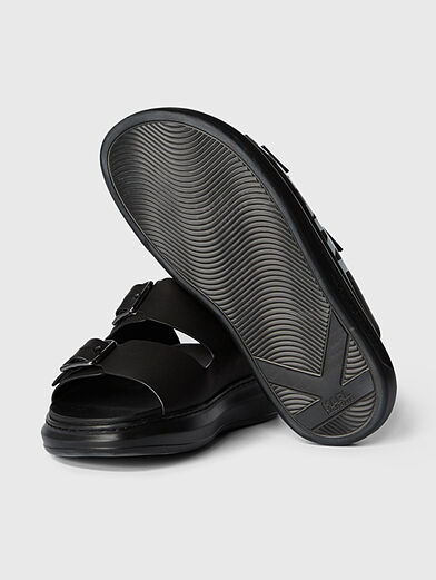KAPRI Sandals with contrasting logo - 4