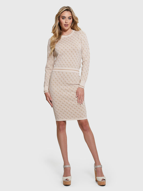 Skirt with 4G monogram print - 6