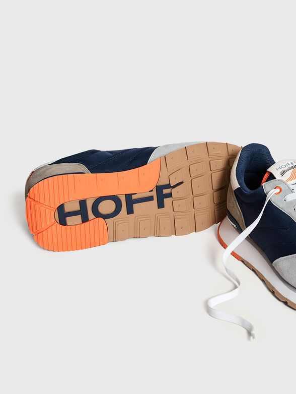 DELOS textile and suede sneakers - 4
