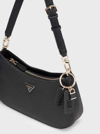 NOELLE small shoulder bag with saffiano effect - 4