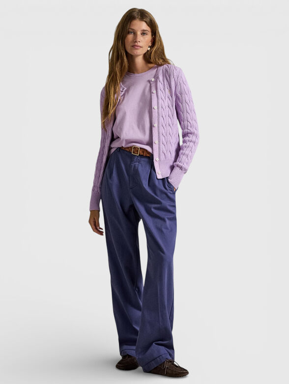 Purple cotton T-shirt - 2