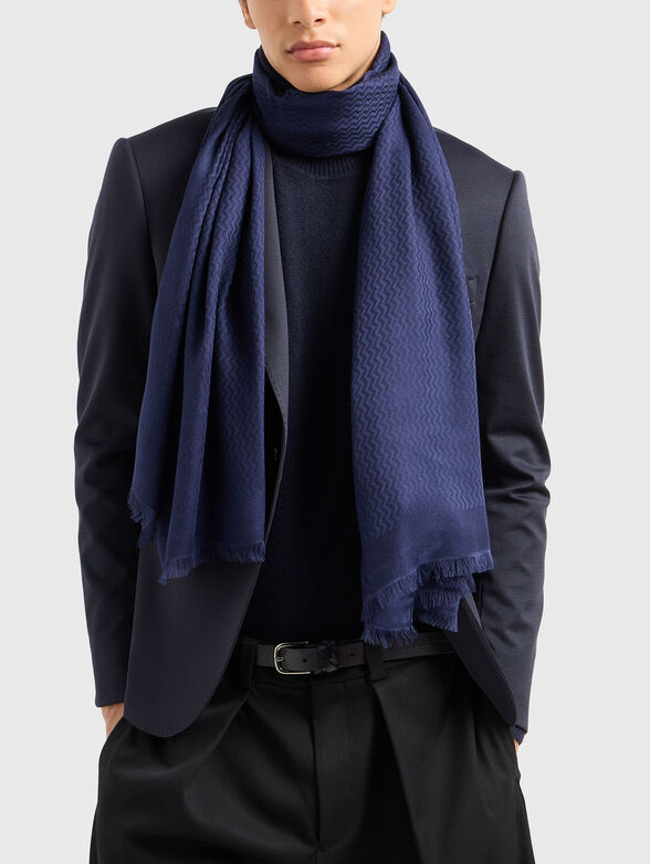 Long jacquard scarf - 2