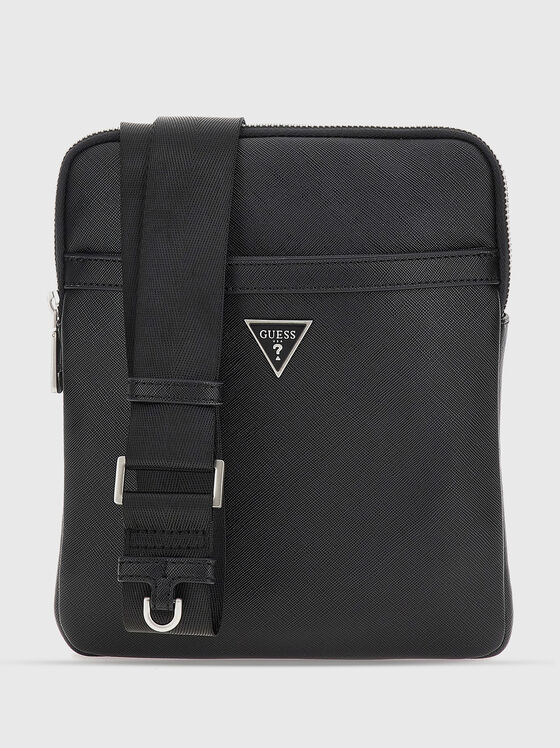 Crossbody bag with geometric logo - 1